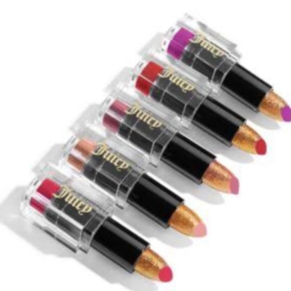 New Juicy Couture Glitter Velour Lipstick .13oz in Happily Ever After #03